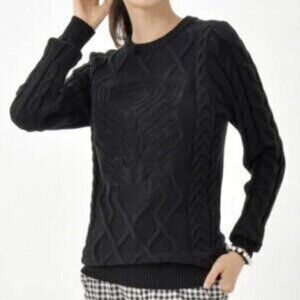 Disney Parks Disneyland Marvel Black Panther Cable Knit Sweater Size Medium